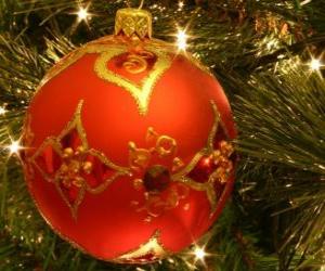 yapboz Christmas topu süslü geometrik